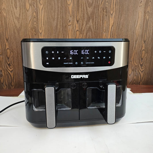 Geepas 9L Dual Basket Digital Air Fryer