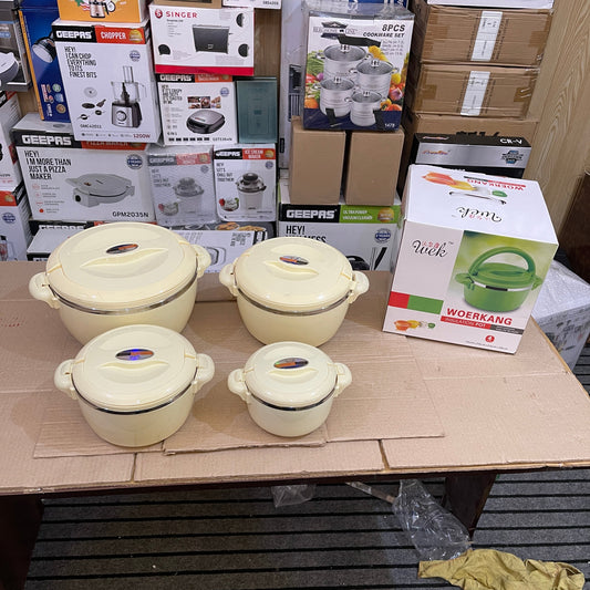 Lot Imported Workang 4 Piece Insulated Pot