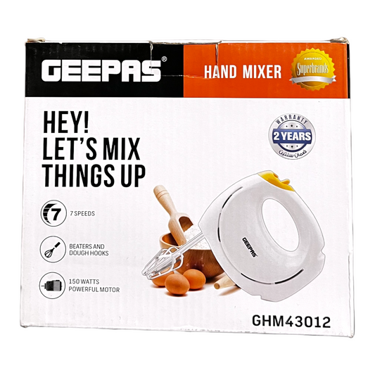 Geepas 150W Handheld Mixer GHM43012